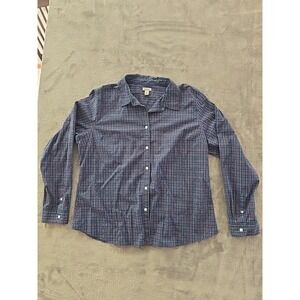 L.L.‎ Bean Plaid Button Down Shirt XL Classic Fit Long Sleeve Women's